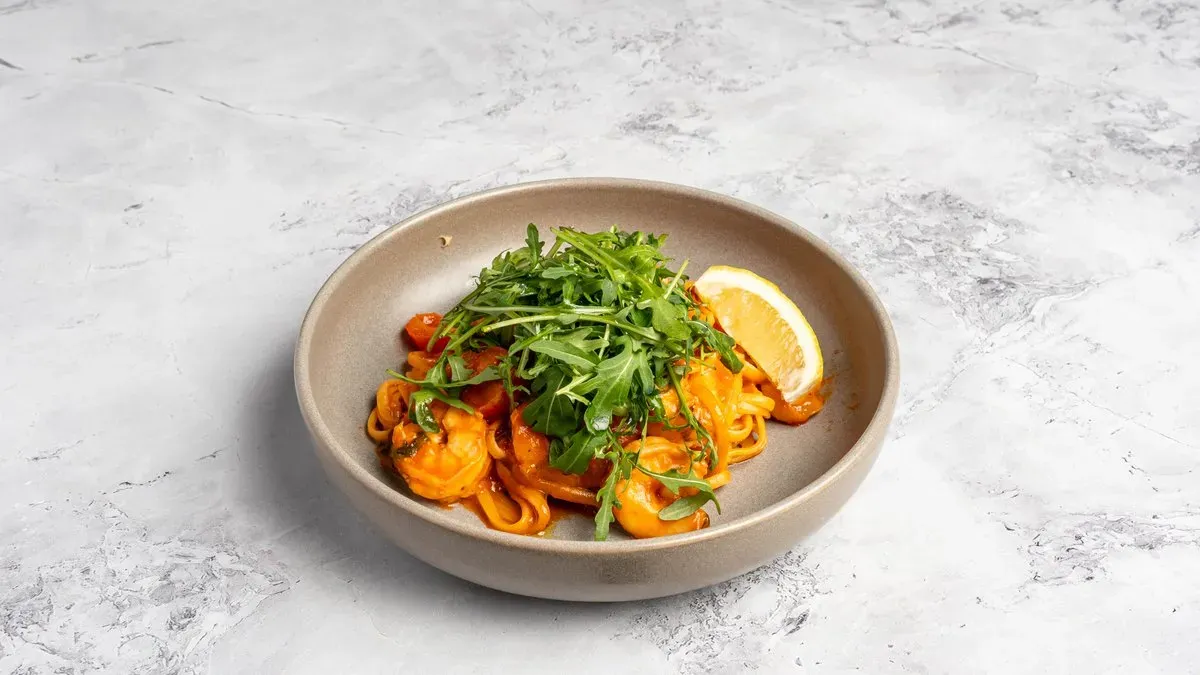 Garnélás linguine