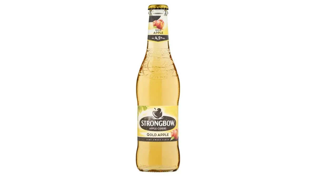 Strongbow Gold Apple alma ízű cider 4,5% 330 ml üveg
