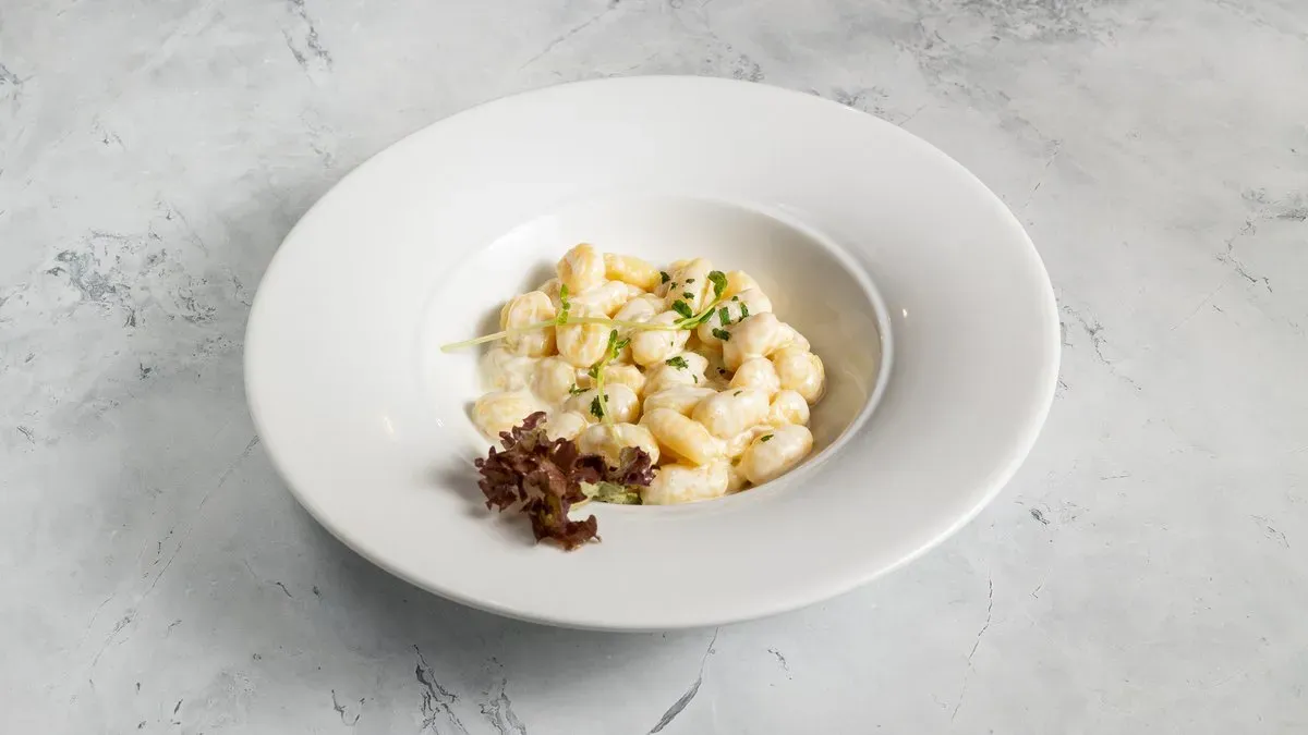 Kéksajtos tejszínes gnocchi