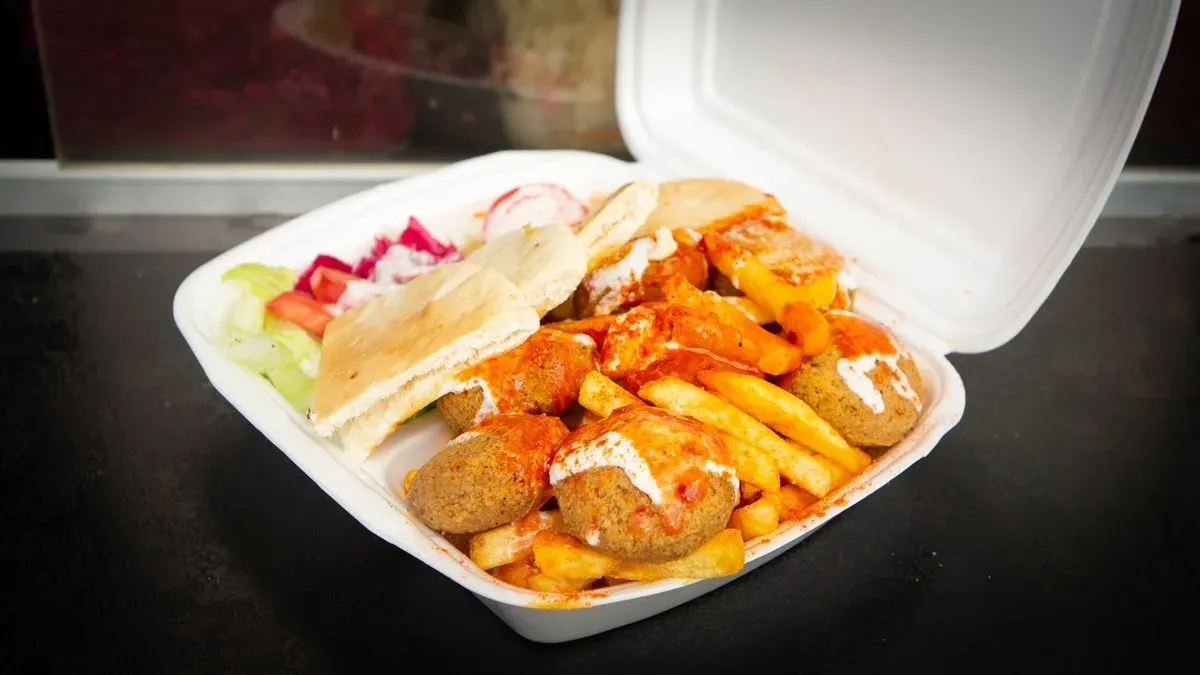 Falafel tál nagy