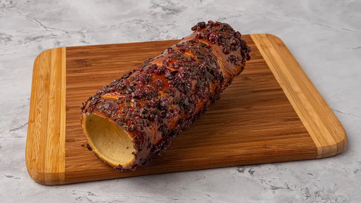 Csokis Áfonyás Kürtőskalács