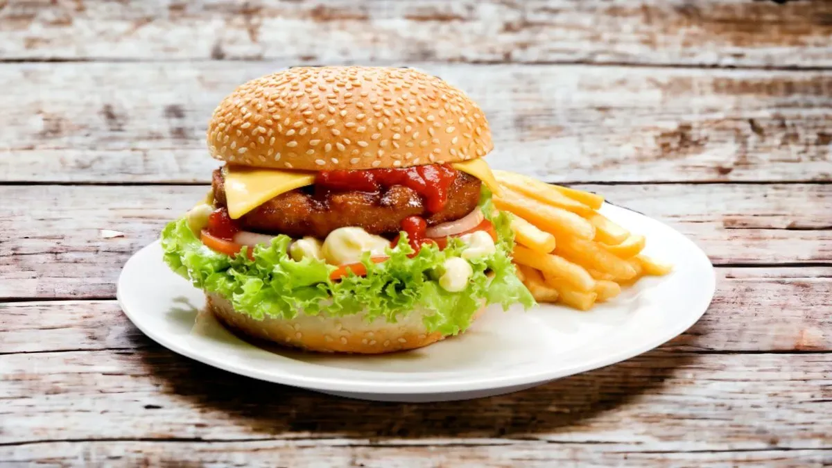 Rántott májas burger