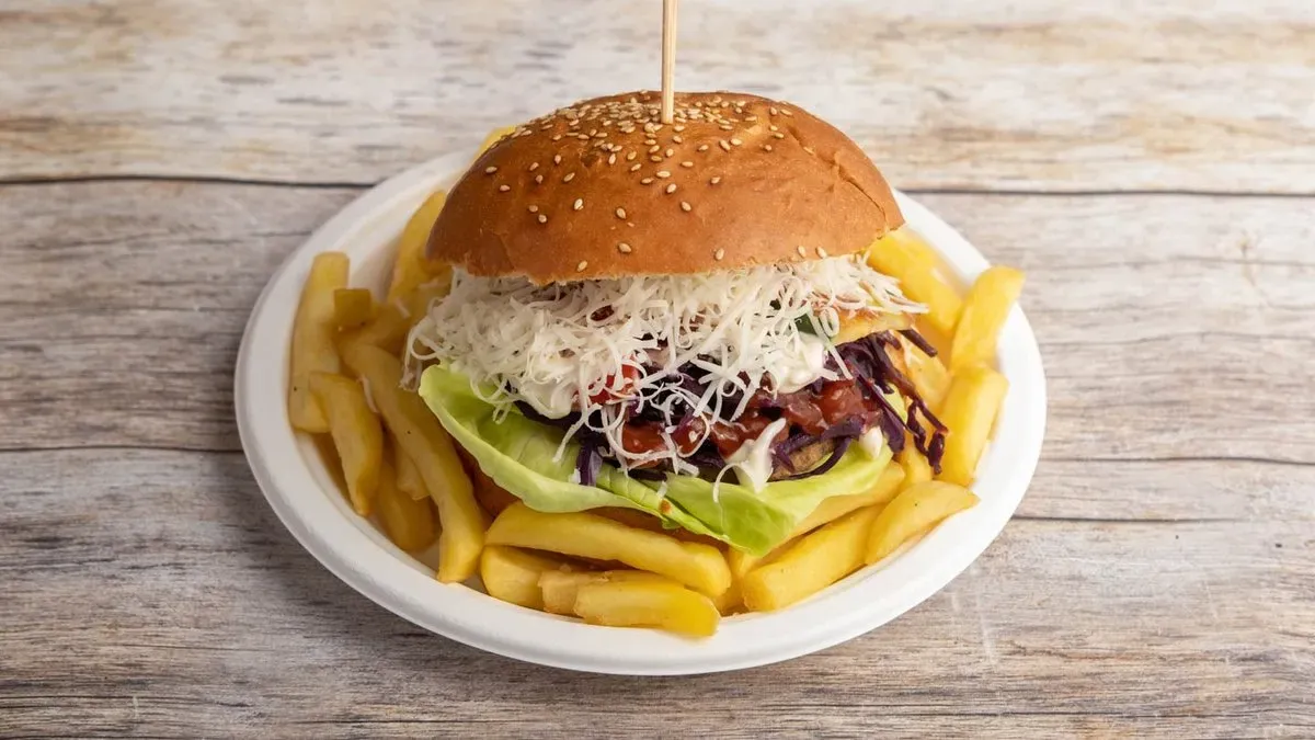 Retro hamburger