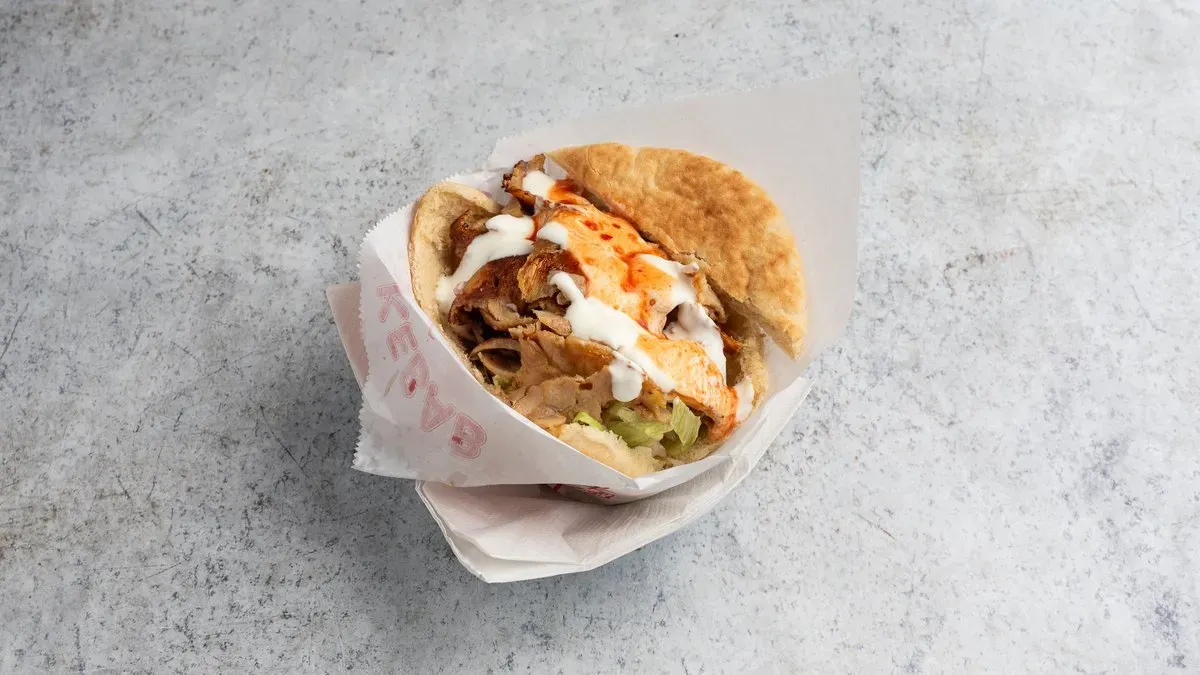 Gyros pitában csirkehússal