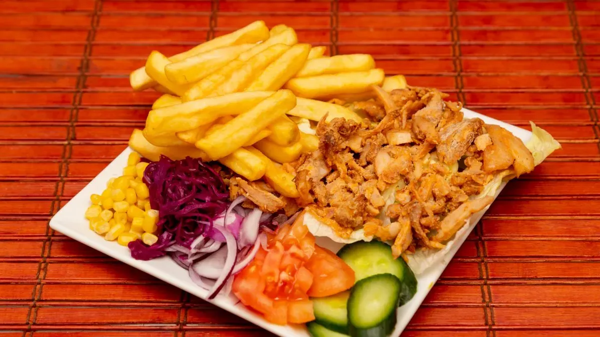 Gyros Tál Sült Krumplival
