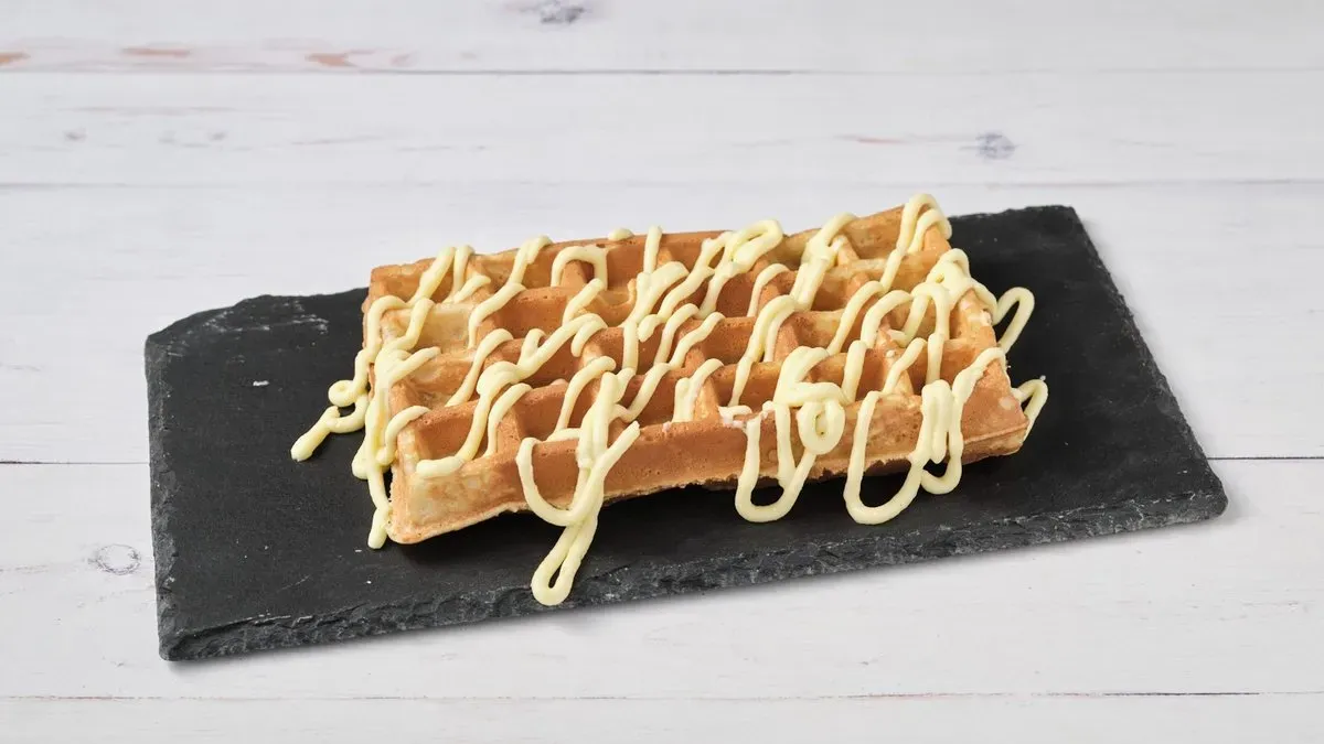Vanília pudingos Waffel