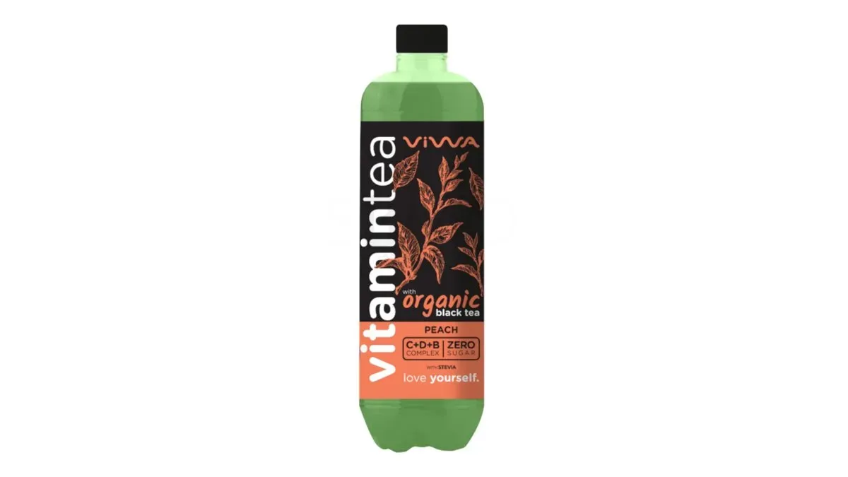 Viwa Vitamintea őszibarack ízű energiamentes üdítő fekete tea kivonattal 0,6 l