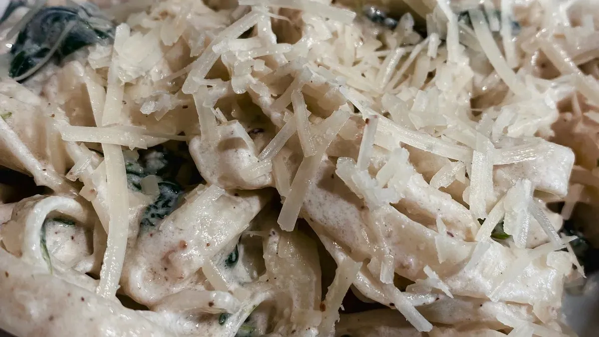 Garnélás-spenótos tagliatelle