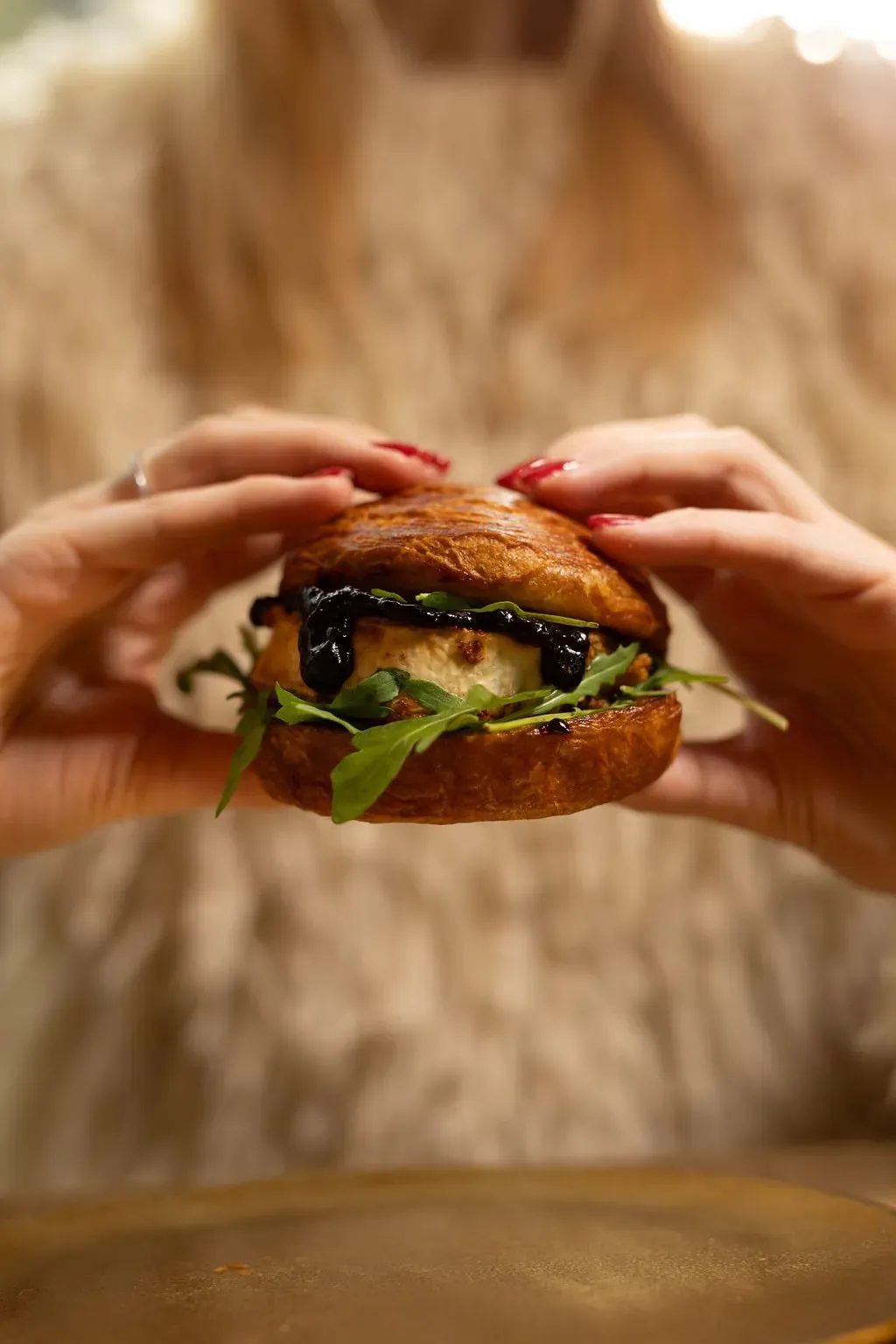 Kecskesajt burger
