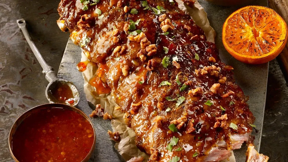 Chili Marmalade Glazed Ribs