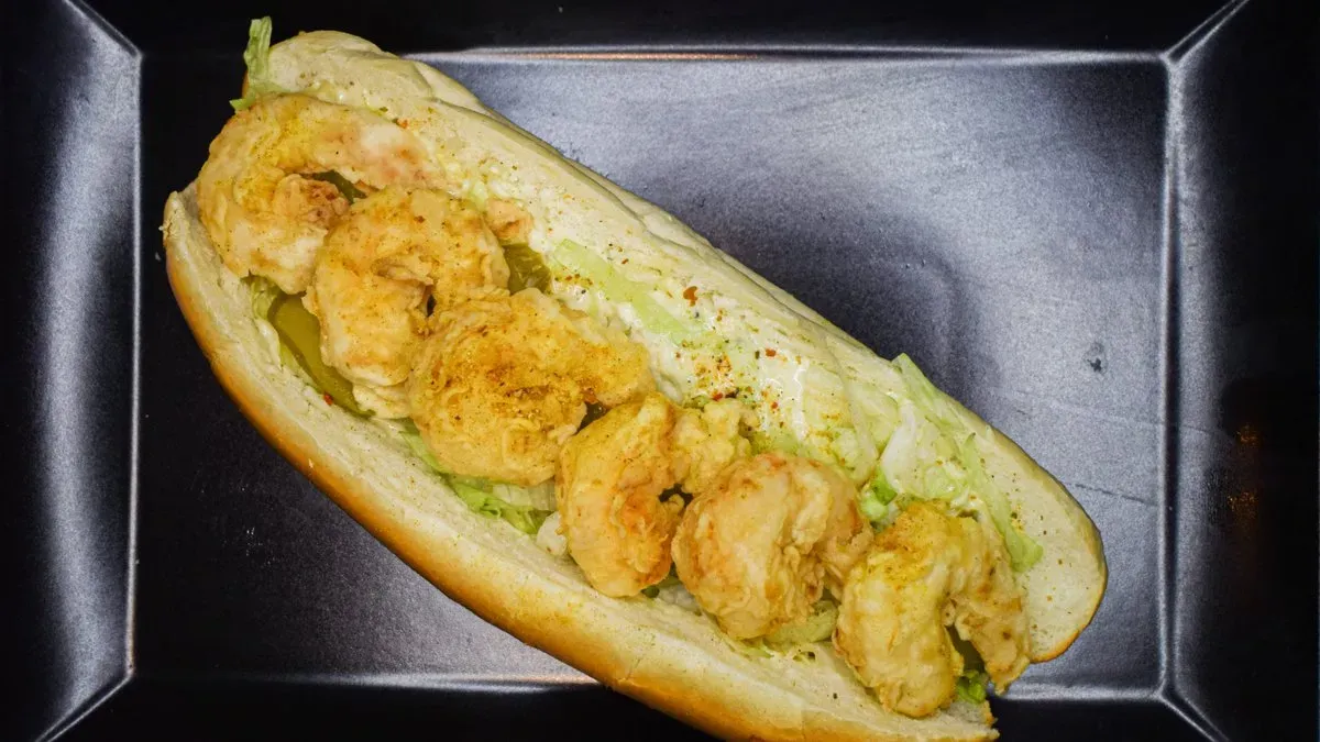 Garnélarák bagett (Shrimp baguette)