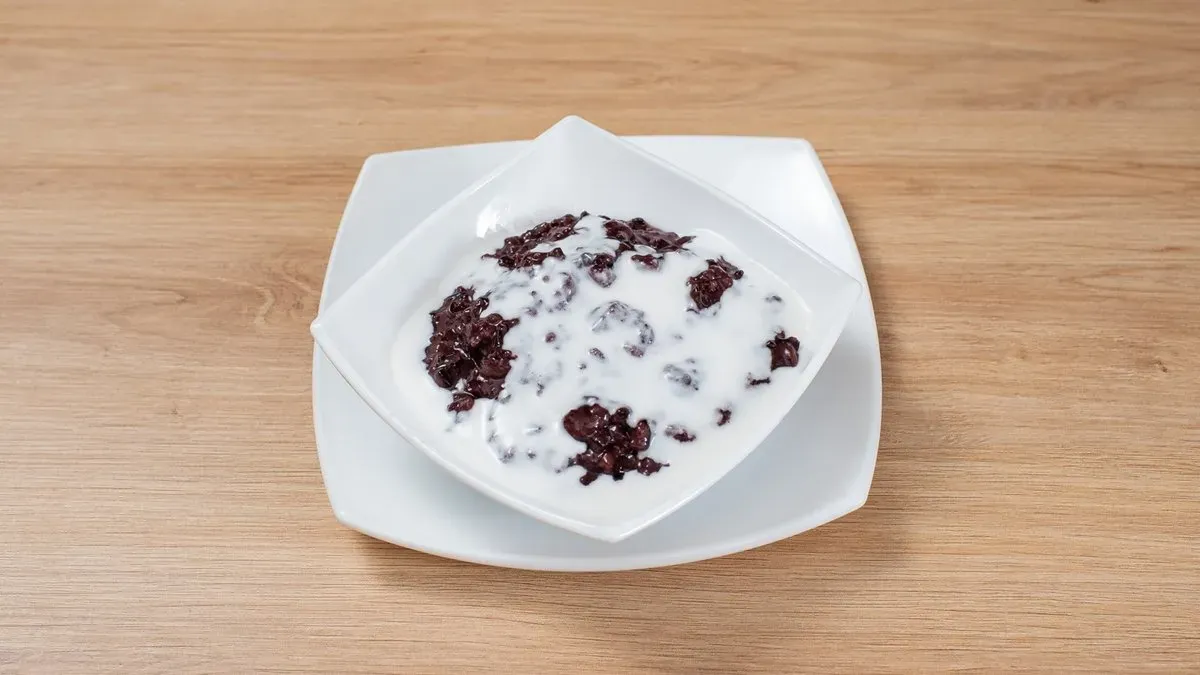 Mangós feketerizs puding