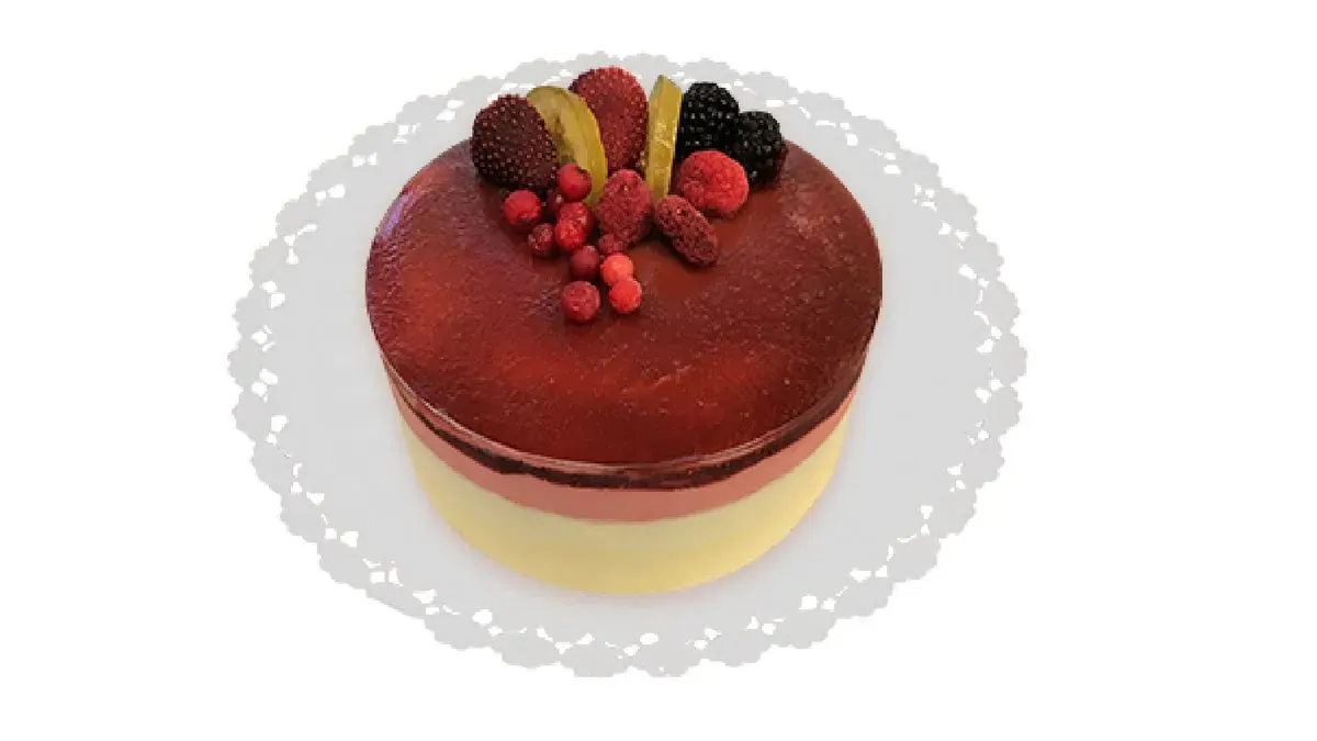Gyümölcsös parfétorta hőtárolós dobozban