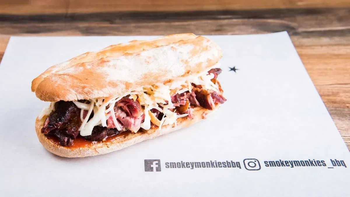 Beef neck sandwich