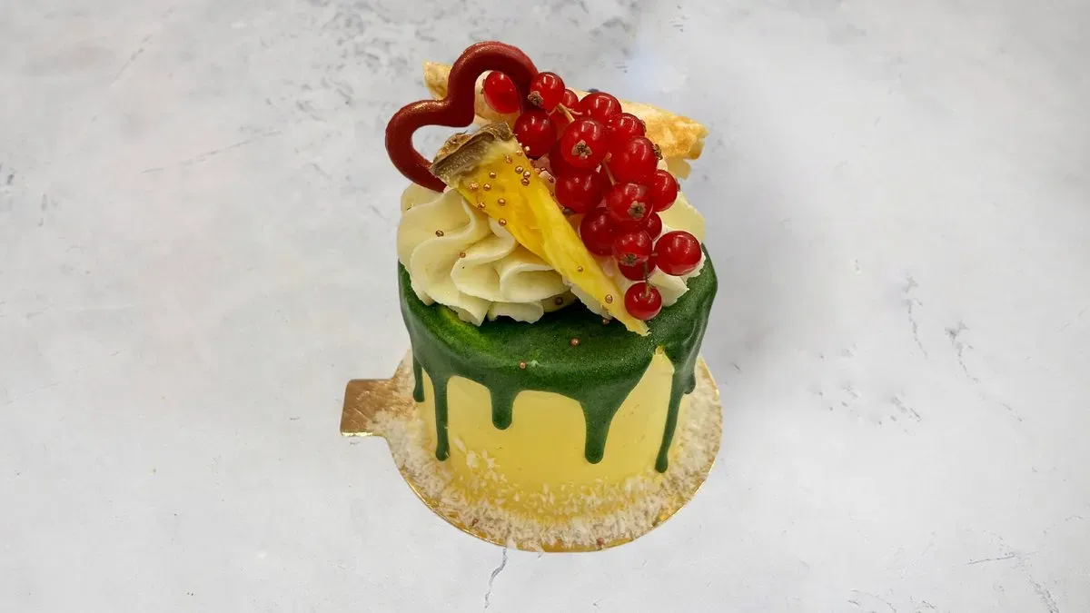 Pina Colada mini torta (kólusz-ananász) /alkoholmentes/