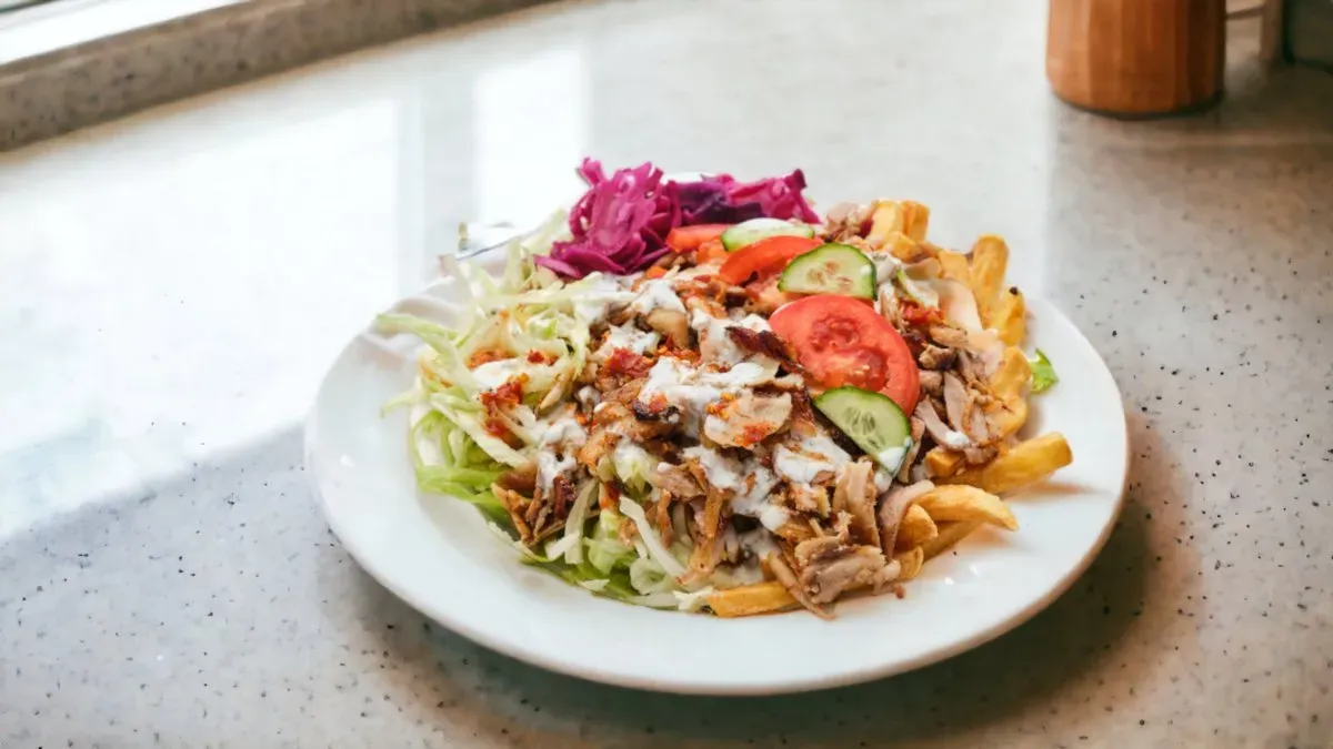 Gyros közepes tál