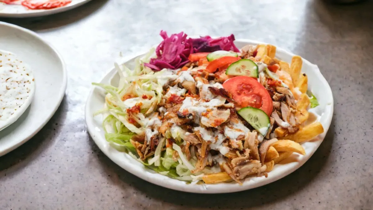 Gyros nagy tál