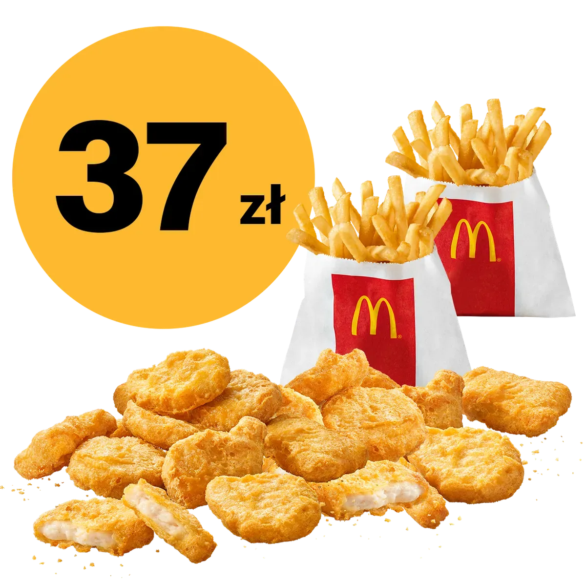 McNuggets 20 szt. + 2x małe frytki