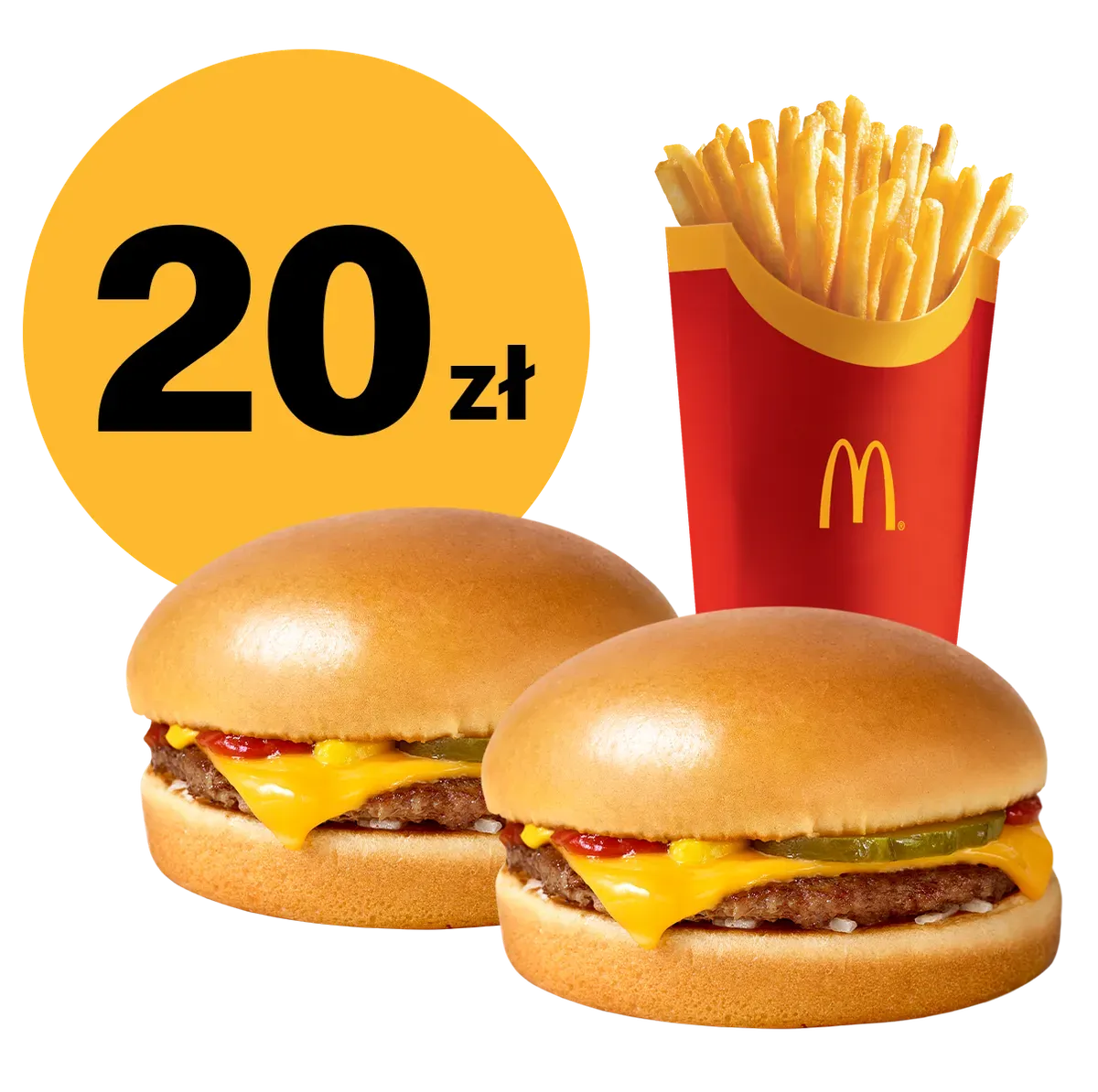 2x Cheeseburger + duże frytki