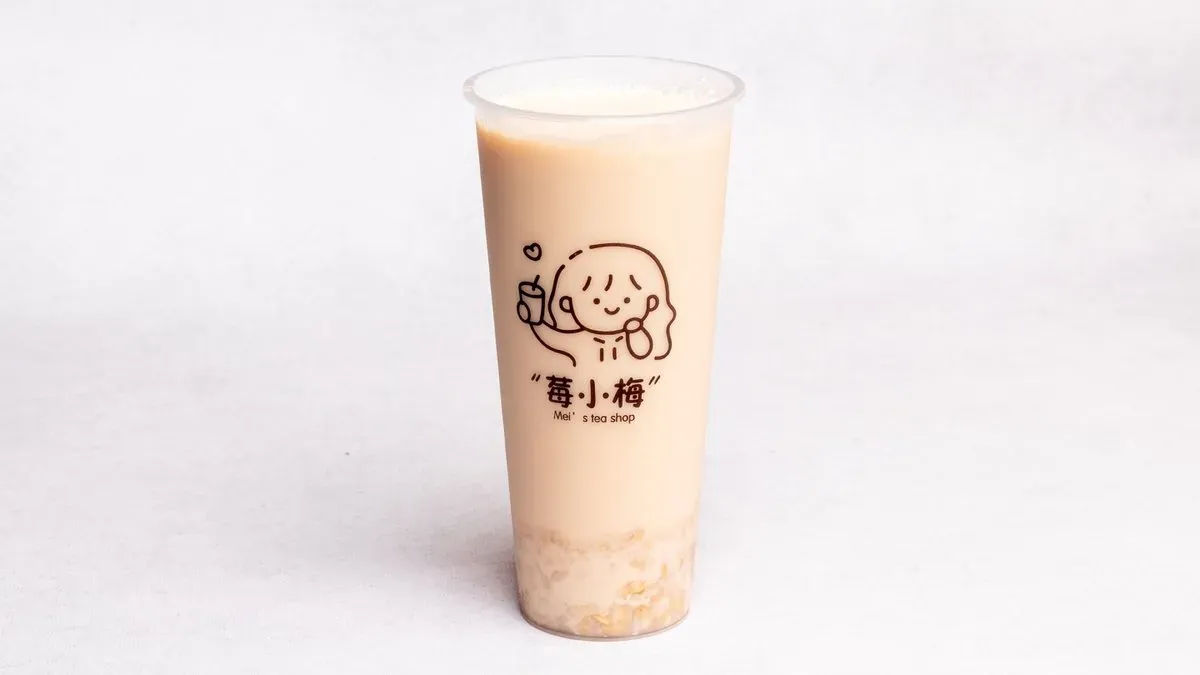 Oatmeal with milk tea