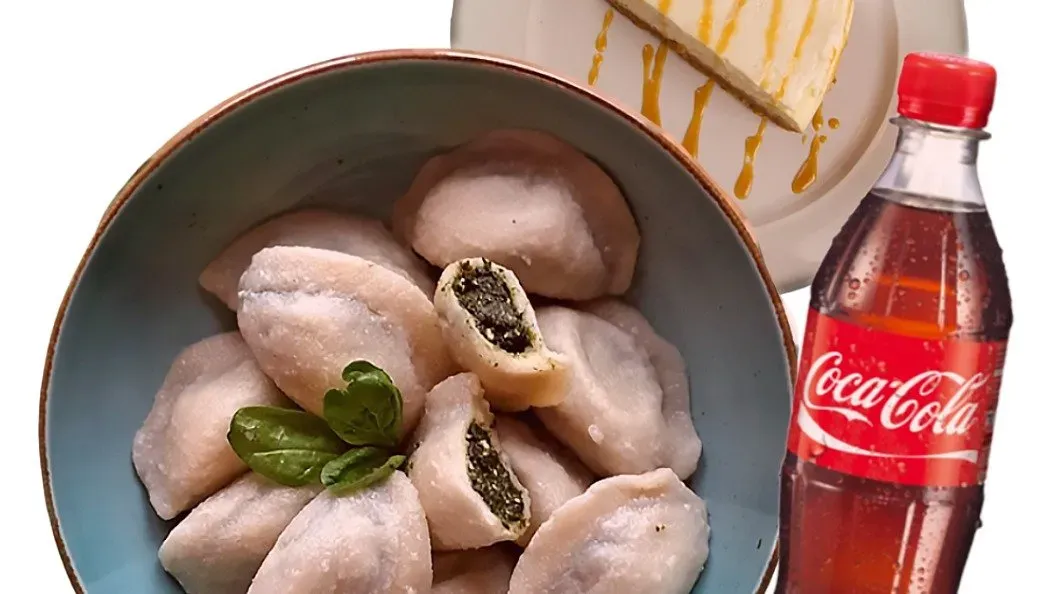 5 pierogów XXL+ napój+ deser