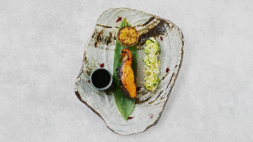 Łosoś teriyaki