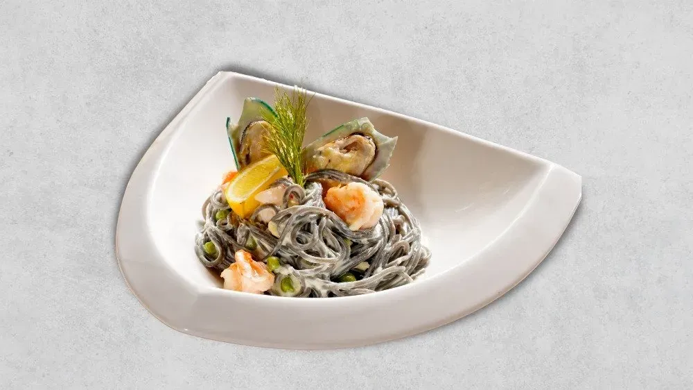Papardelle pesce e gambaretti
