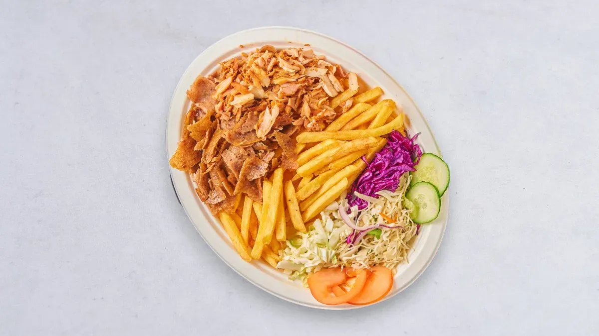 Kebab na talerzu