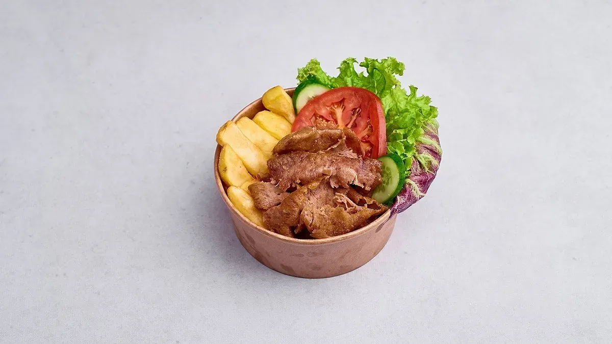 Kebab box z surówką