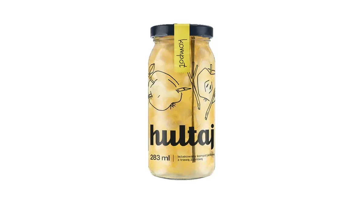 Kompot jabłkowy z trawą żubrową 283 ml