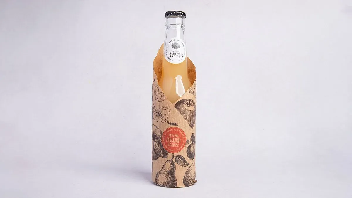 Cold-pressed apple juice from a local orchard