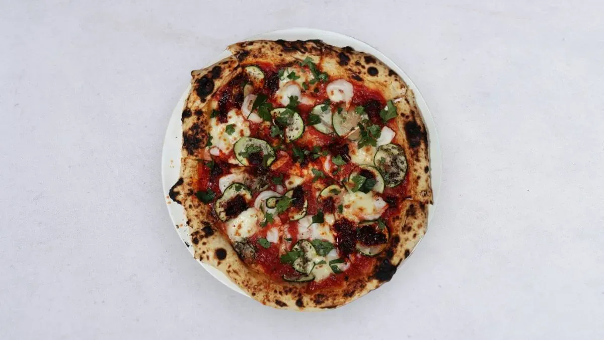 Pizza gambero piccante