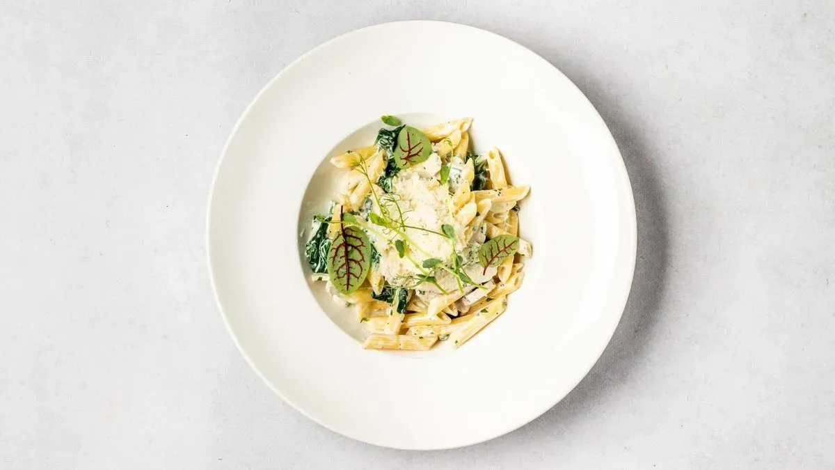 Penne pollo spinaci