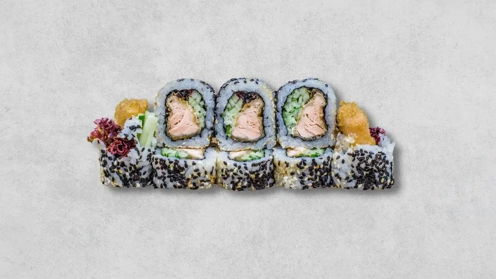 Sake tempura maki