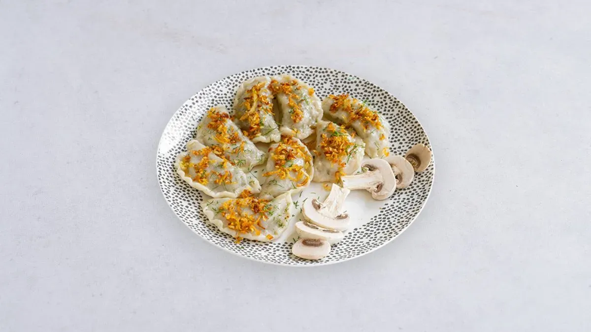 Pierogi z ziemniakami i borowikami