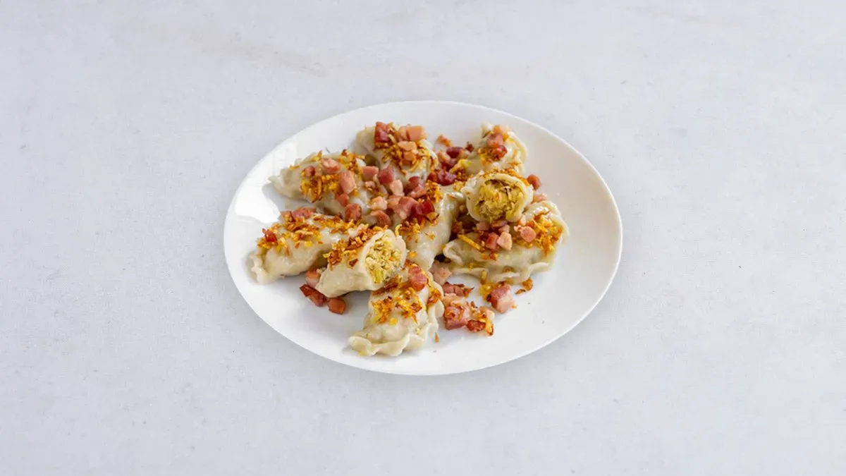 Pierogi z kapustą i borowikami