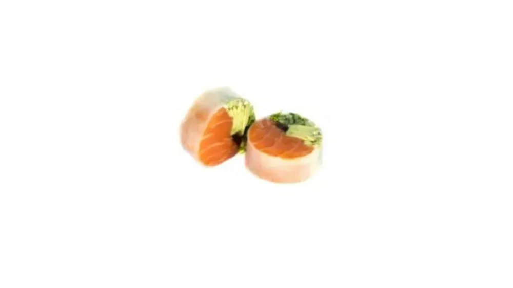 Sashimi roll z łososiem, rybą maślaną i warzywami