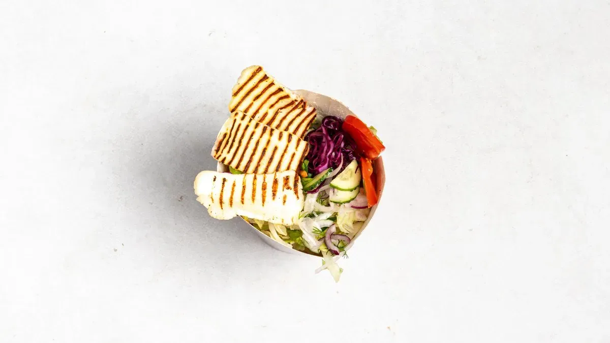 Kebab box hallumi