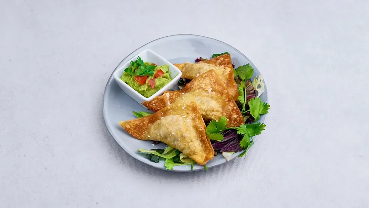 Pierożki gyoza z wieprzowiną i krewetkami