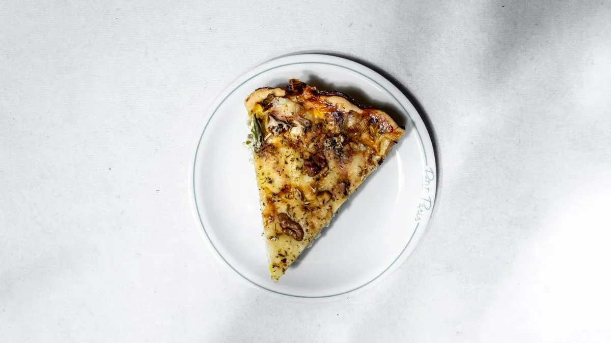 Quiche z serem pleśniowym