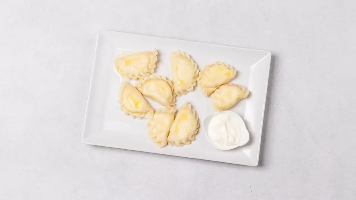Pierogi z twarogiem na słodko 8 szt. (wege)