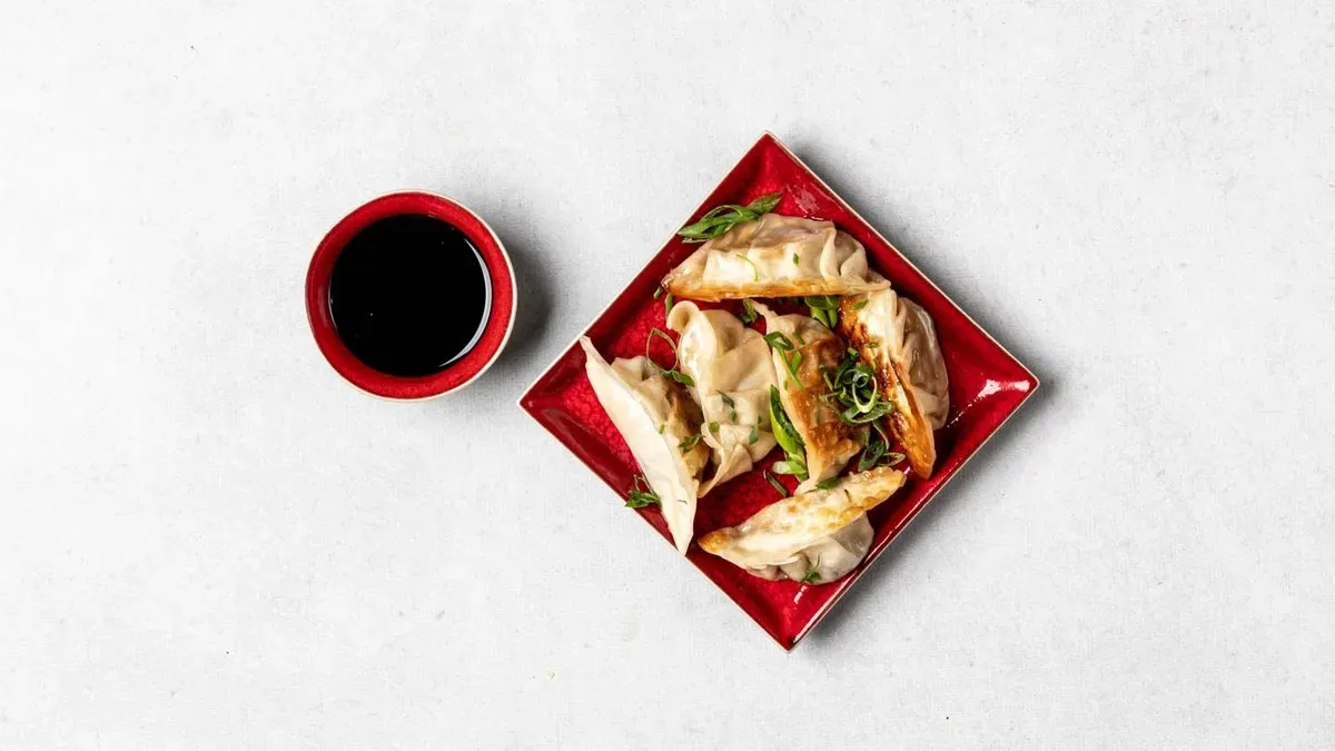 Pierogi gyoza z kurczakiem