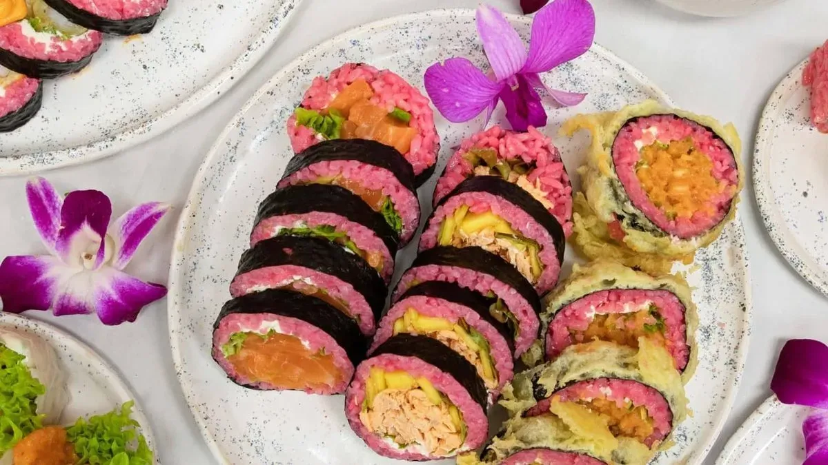 Futomaki kalmarami w tempurze