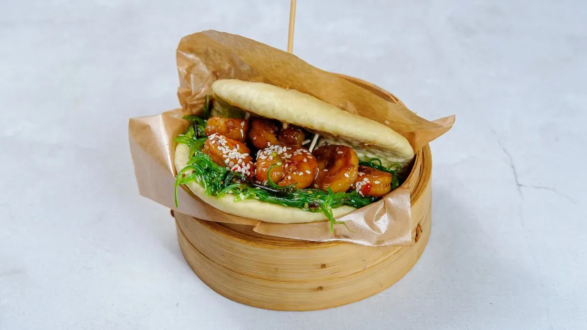 Bao z krewetkami