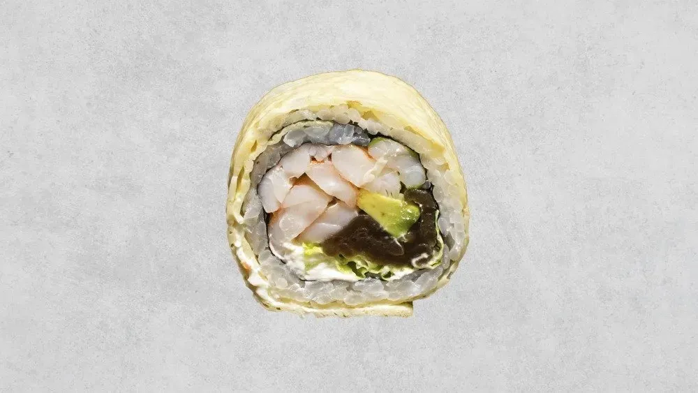 Date maki - krewetki gotowane