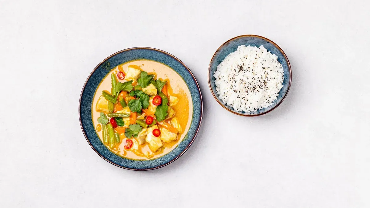 Żółte curry rybne
