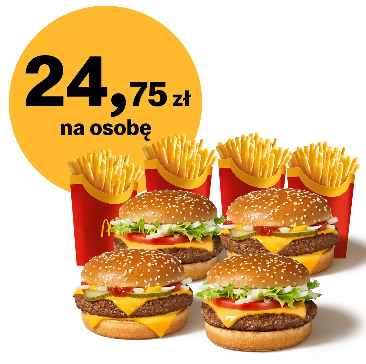 2x McRoyal® + 2x WieśMac® + 4x Frytki duże