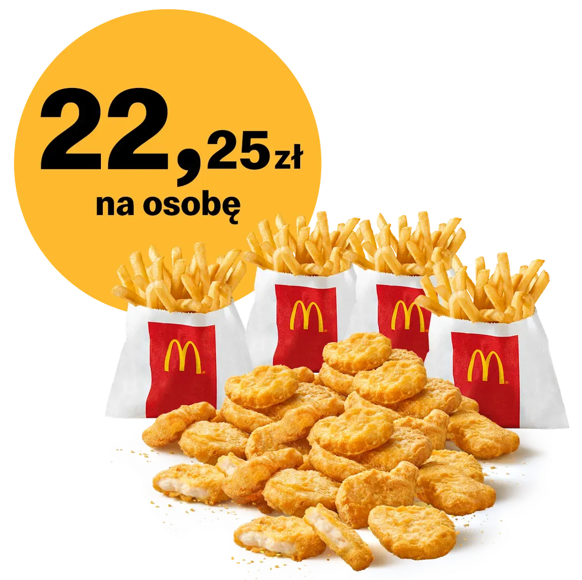McNuggets® 40 szt. + 4x małe frytki