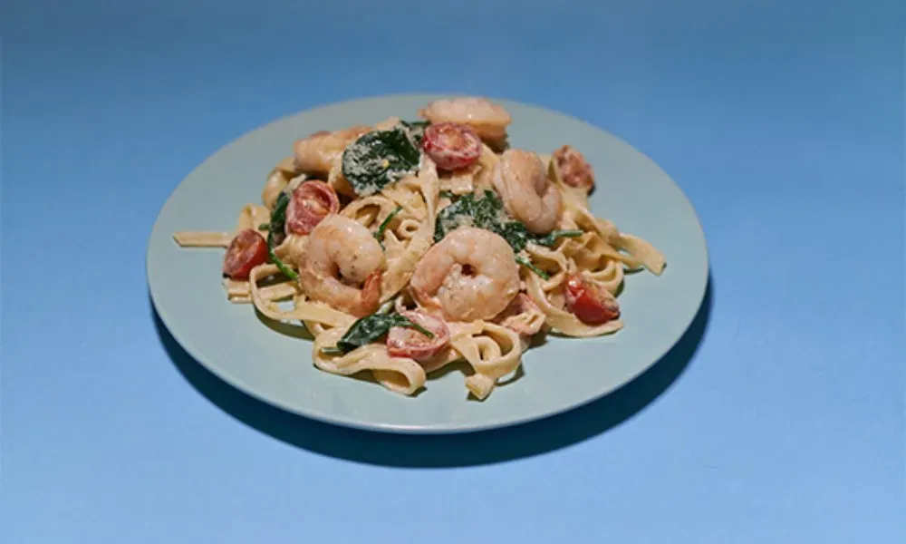 Tagliatelle z Krewetkami