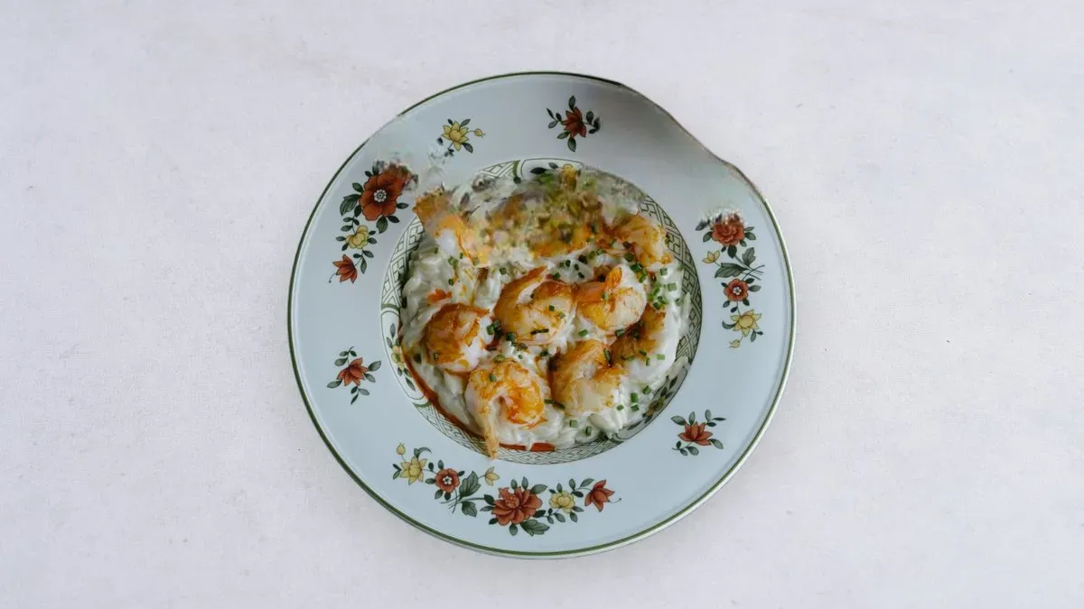 Orzo z krewetkami